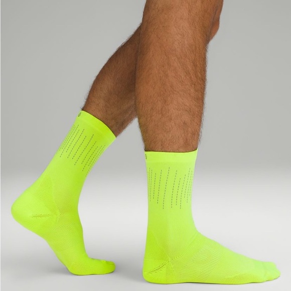 lululemon athletica Other - NWT Lululemon Power Stride Crew Sock *Reflective* Mens  arch support s…